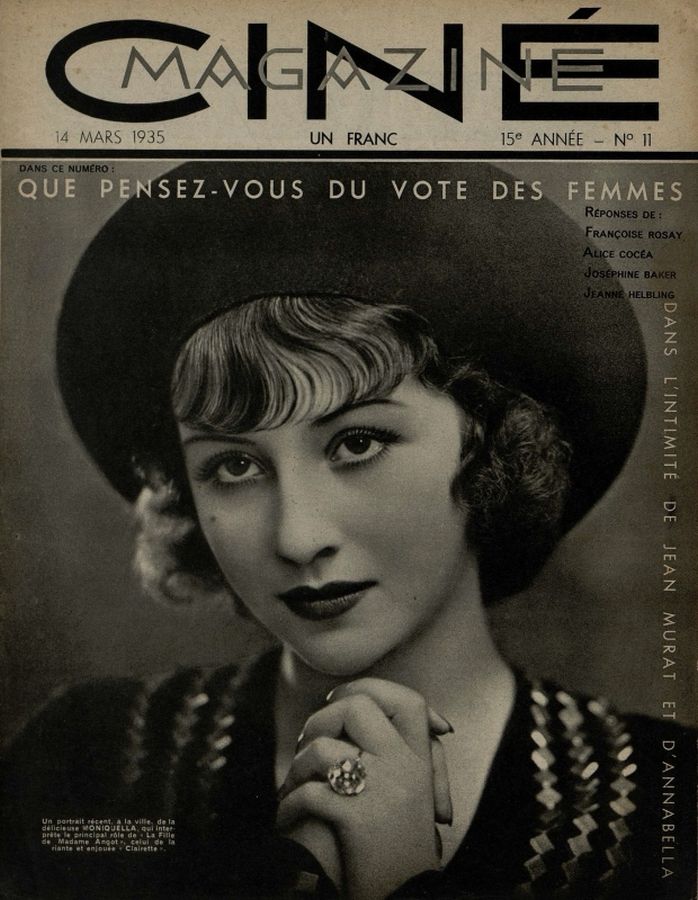 CINEMAGAZINE magazine side cover Issue 11 14 March 1935