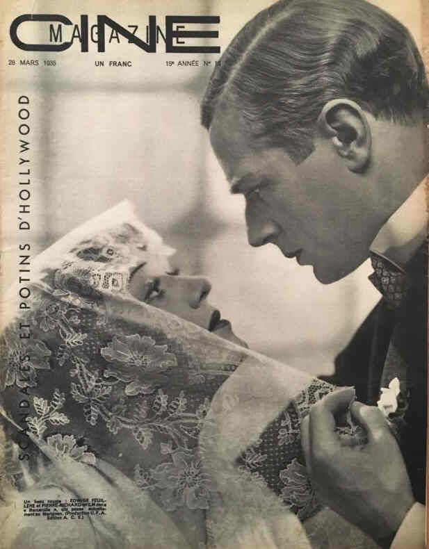 CINEMAGAZINE magazine side cover Issue 13 28 March 1935
