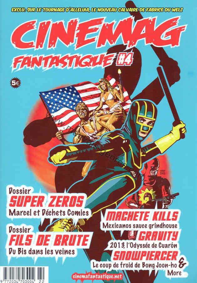 CINEMAG FANTASTIQUE magazine side cover Issue 4 November/December 2013