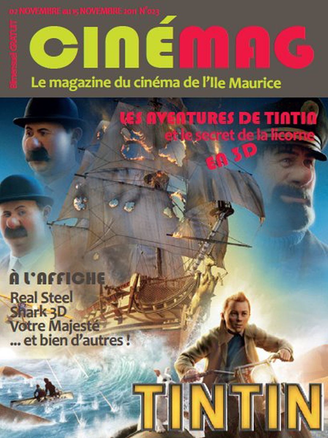 CINEMAG magazine side cover Issue 23 2 November 2011