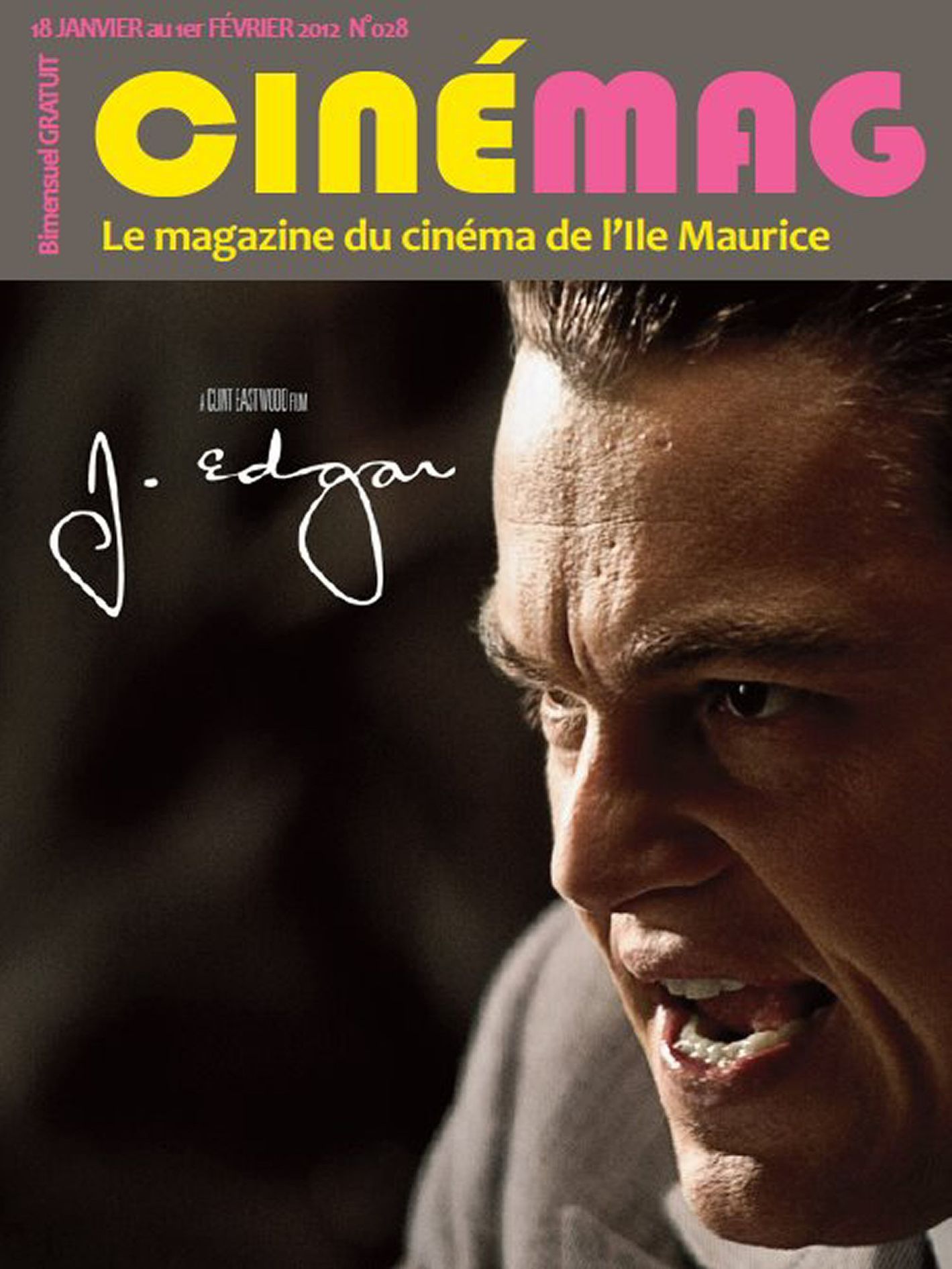 CINEMAG magazine side cover Issue 28 18 January 2012