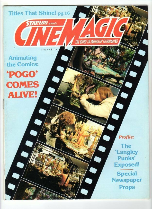 CINEMAGIC magazine side cover Issue 9  1980