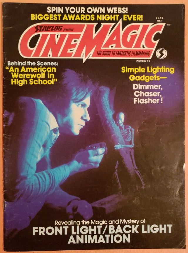 CINEMAGIC magazine side cover Issue 19  1983