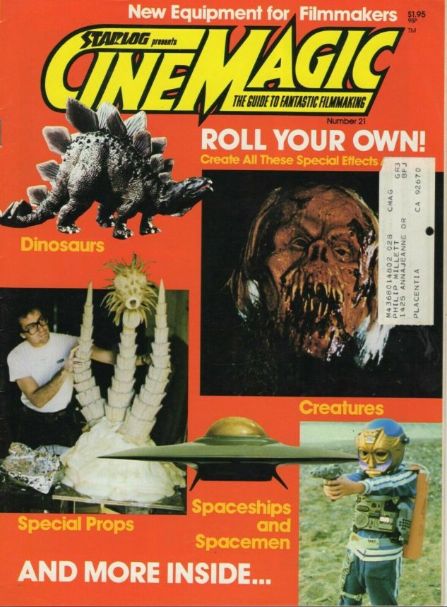 CINEMAGIC magazine side cover Issue 21  1983