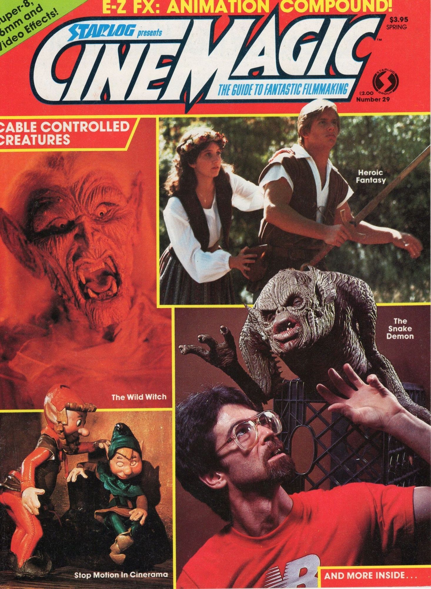 CINEMAGIC magazine side cover Issue 29  1985