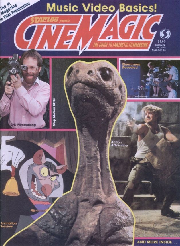 CINEMAGIC magazine side cover Issue 33  1985