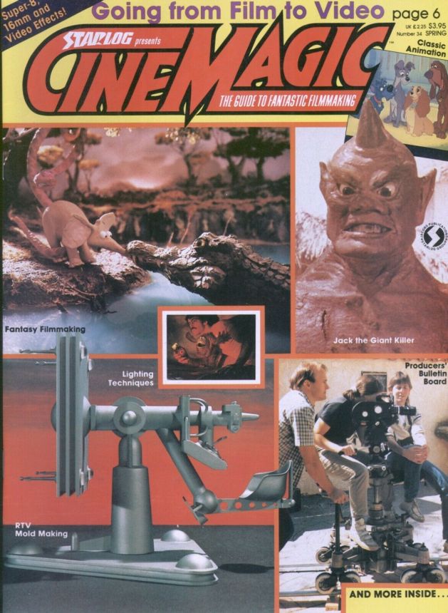 CINEMAGIC magazine side cover Issue 34  1986