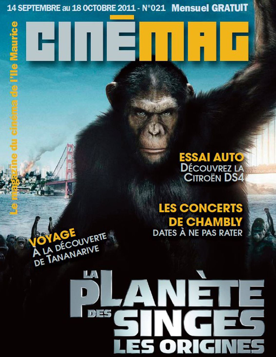 CINEMAG (MU) magazine side cover Issue 21 14 September 2011