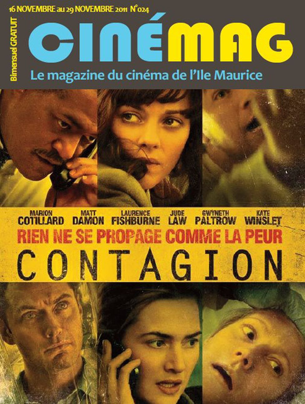 CINEMAG (MU) magazine side cover Issue 24 16 November 2011