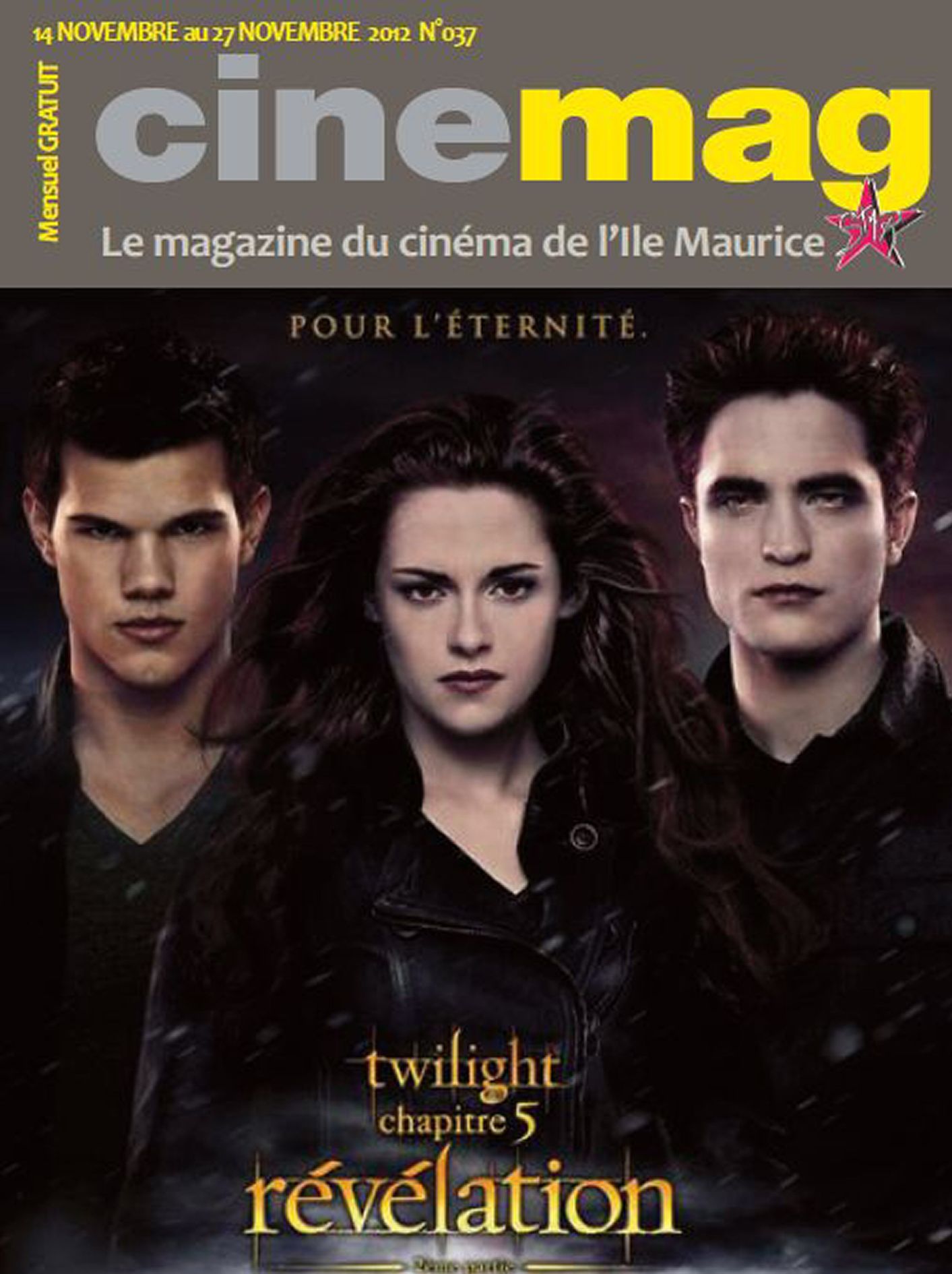 CINEMAG (MU) magazine side cover Issue 37 14 November 2012