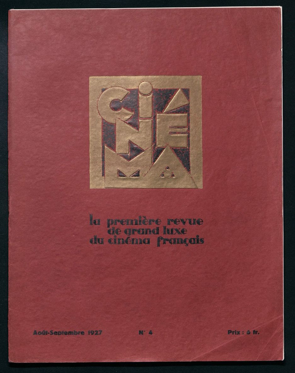 CINEMA (FR 1927) magazine side cover Issue 4  August/September 1927