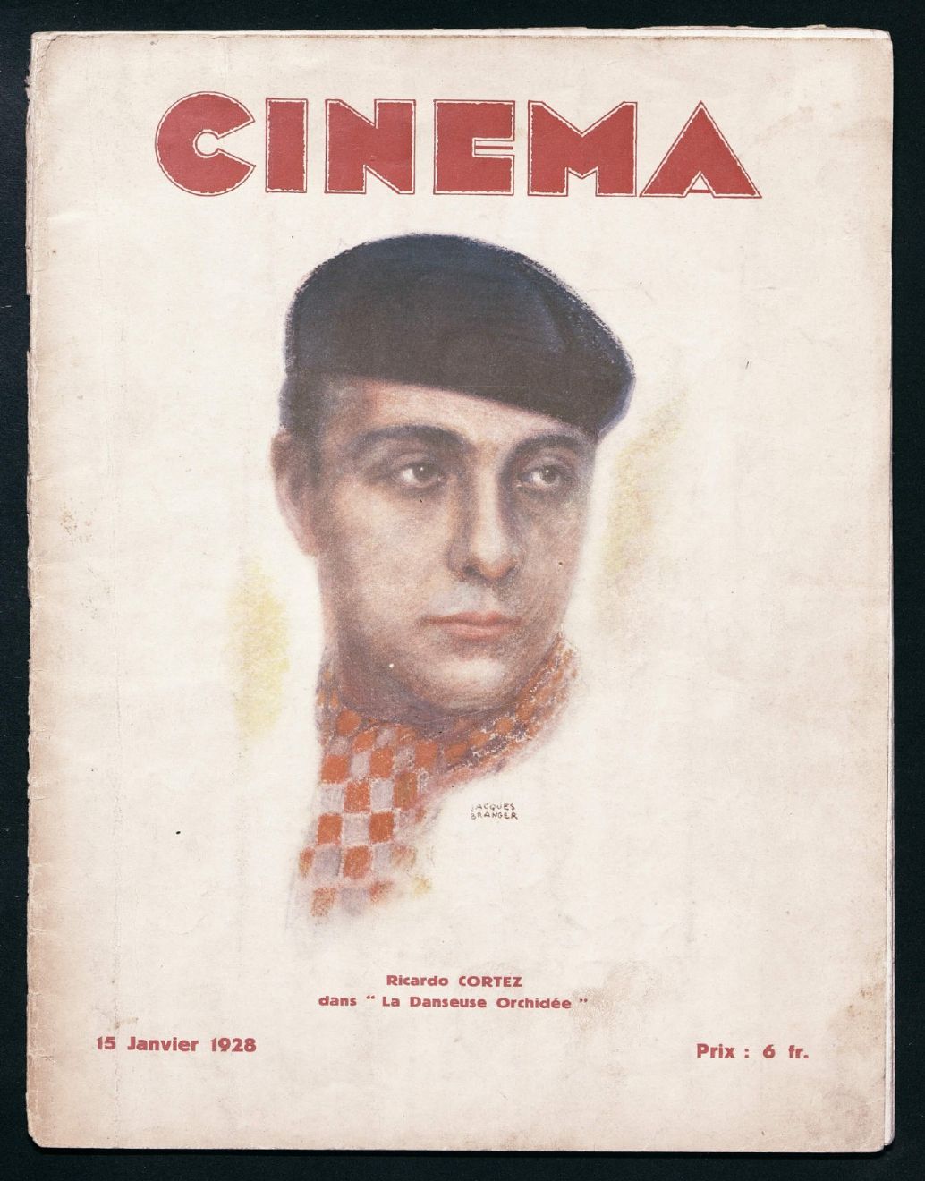 CINEMA (FR 1927) magazine side cover Issue 8 15 January 1928