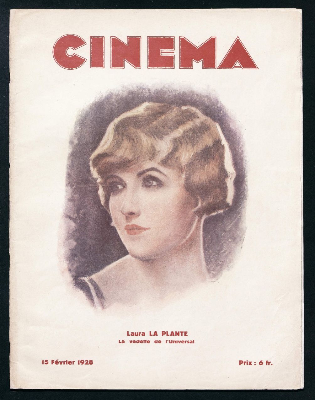 CINEMA (FR 1927) magazine side cover Issue 9 15 February 1928
