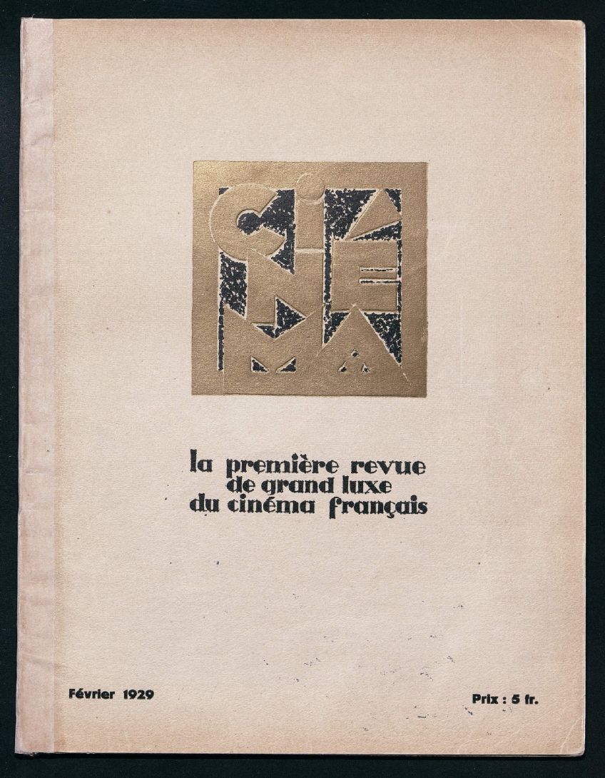 CINEMA (FR 1927) magazine side cover Issue 19  February 1929