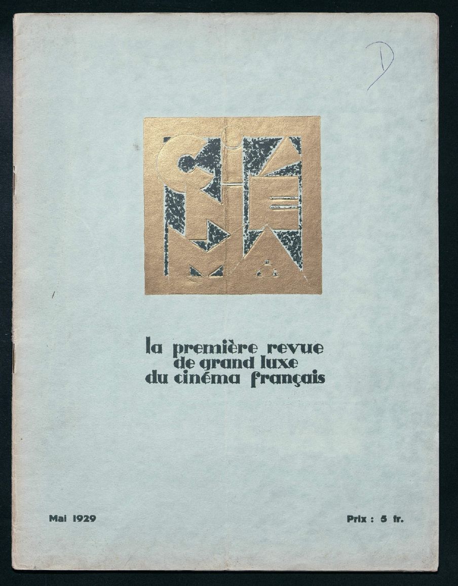 CINEMA (FR 1927) magazine side cover Issue 22  May 1929