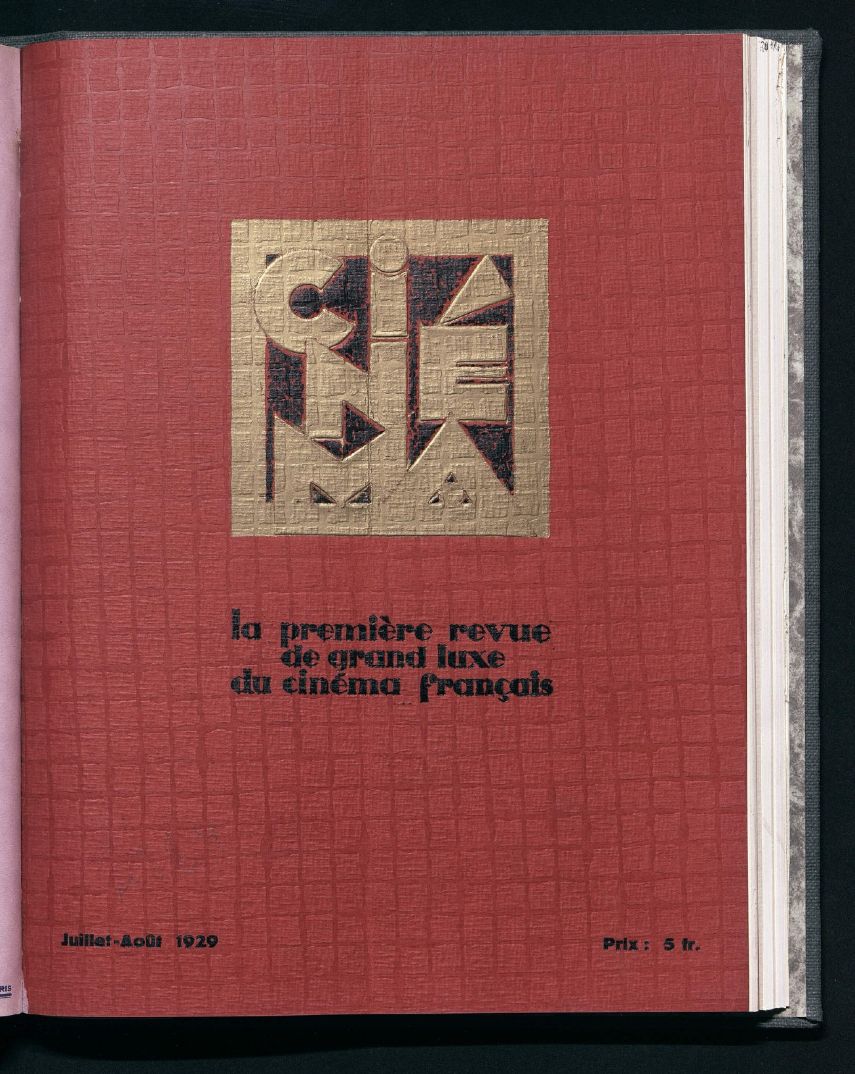 CINEMA (FR 1927) magazine side cover Issue 24  July/August 1929