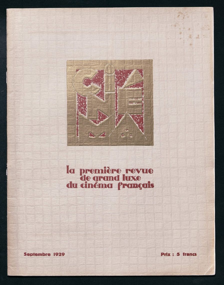 CINEMA (FR 1927) magazine side cover Issue 25  September 1929