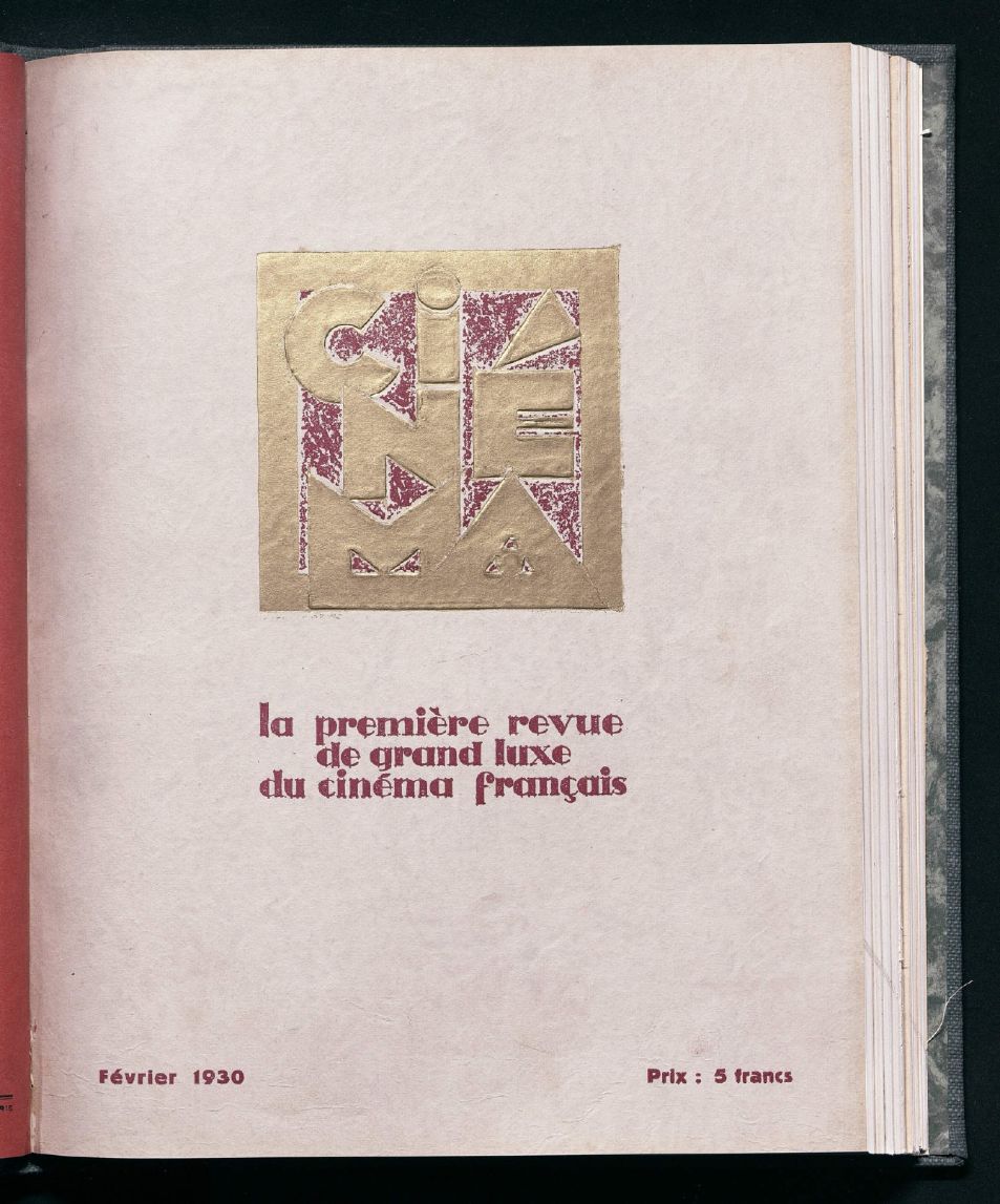 CINEMA (FR 1927) magazine side cover Issue 29  February 1930