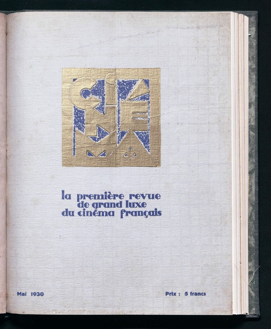 CINEMA (FR 1927) magazine side cover Issue 32  May 1930