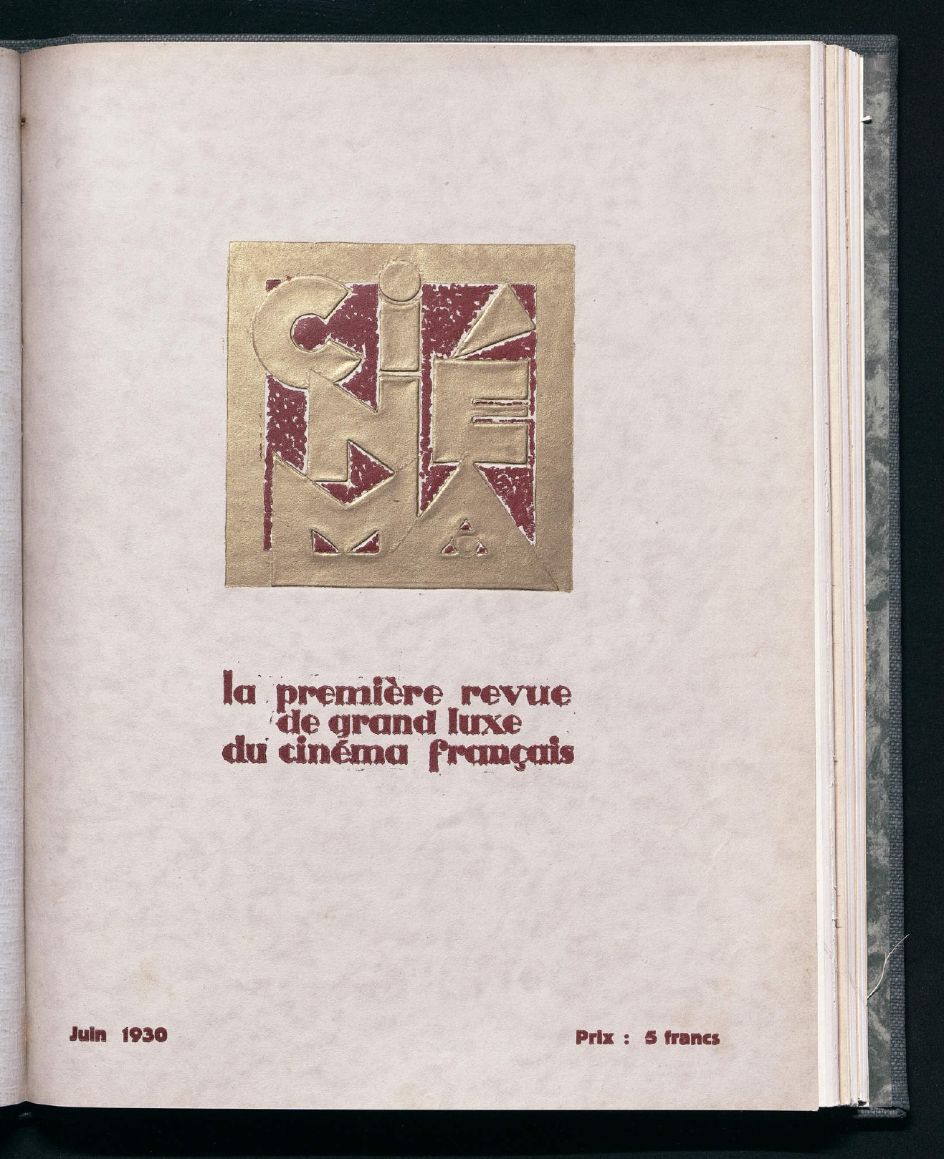 CINEMA (FR 1927) magazine side cover Issue 33  June 1930