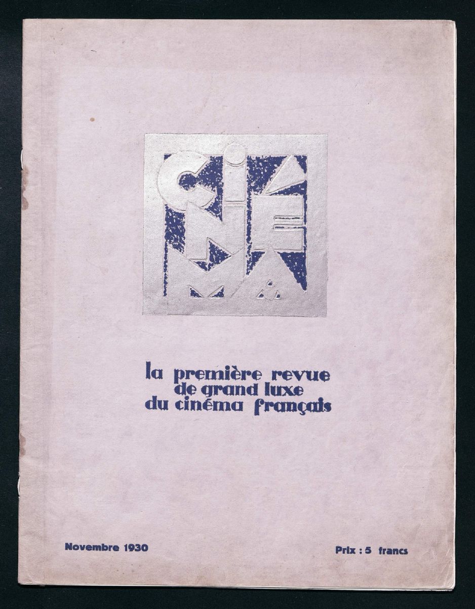 CINEMA (FR 1927) magazine side cover Issue 37  November 1930