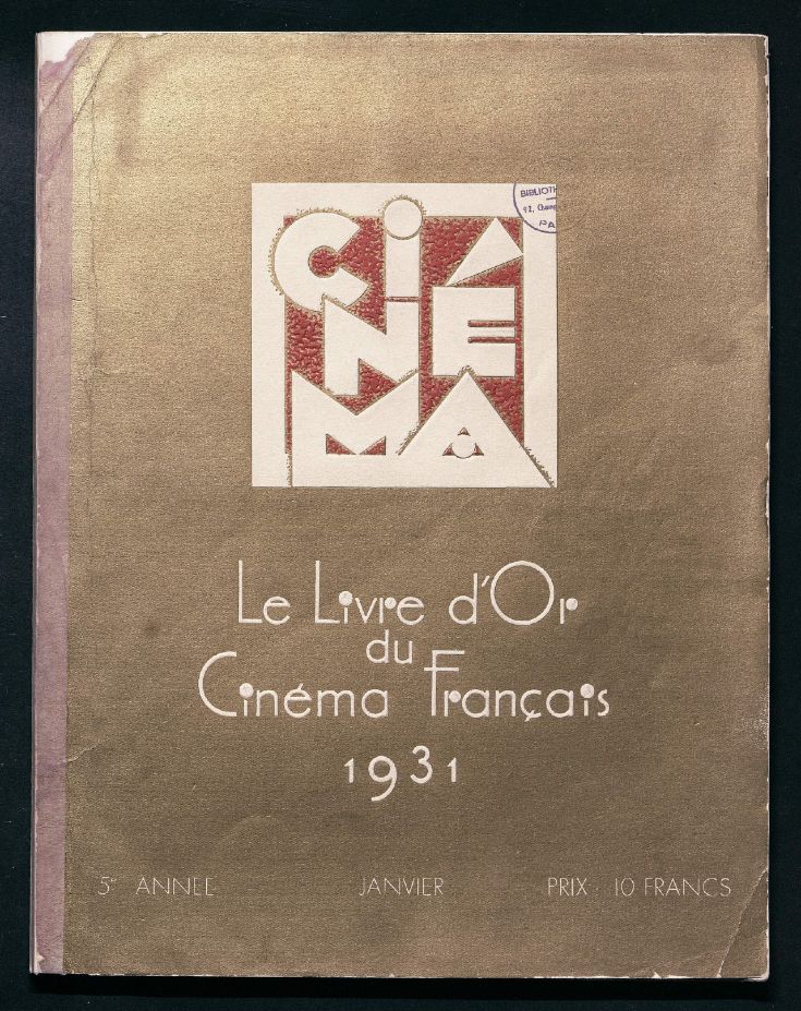 CINEMA (FR 1927) magazine side cover Issue 38  January 1931