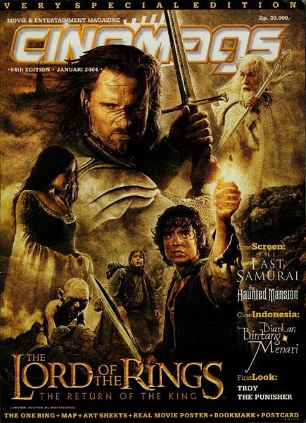 CINEMAGS magazine side cover Issue 54 January 2004