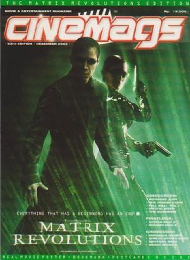CINEMAGS magazine side cover Issue 53 December 2003