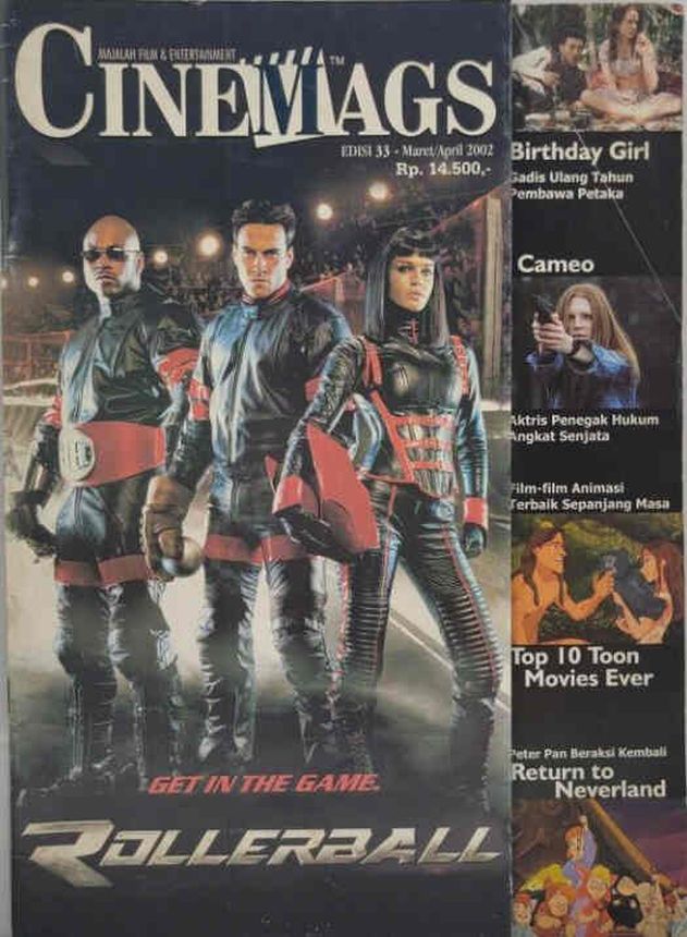 CINEMAGS magazine side cover Issue 33  April 2002