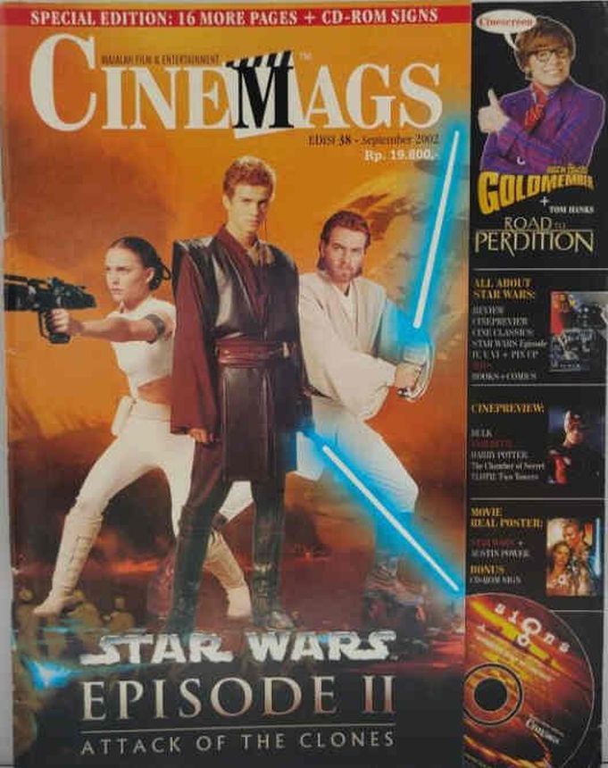 CINEMAGS magazine side cover Issue 38  September 2002