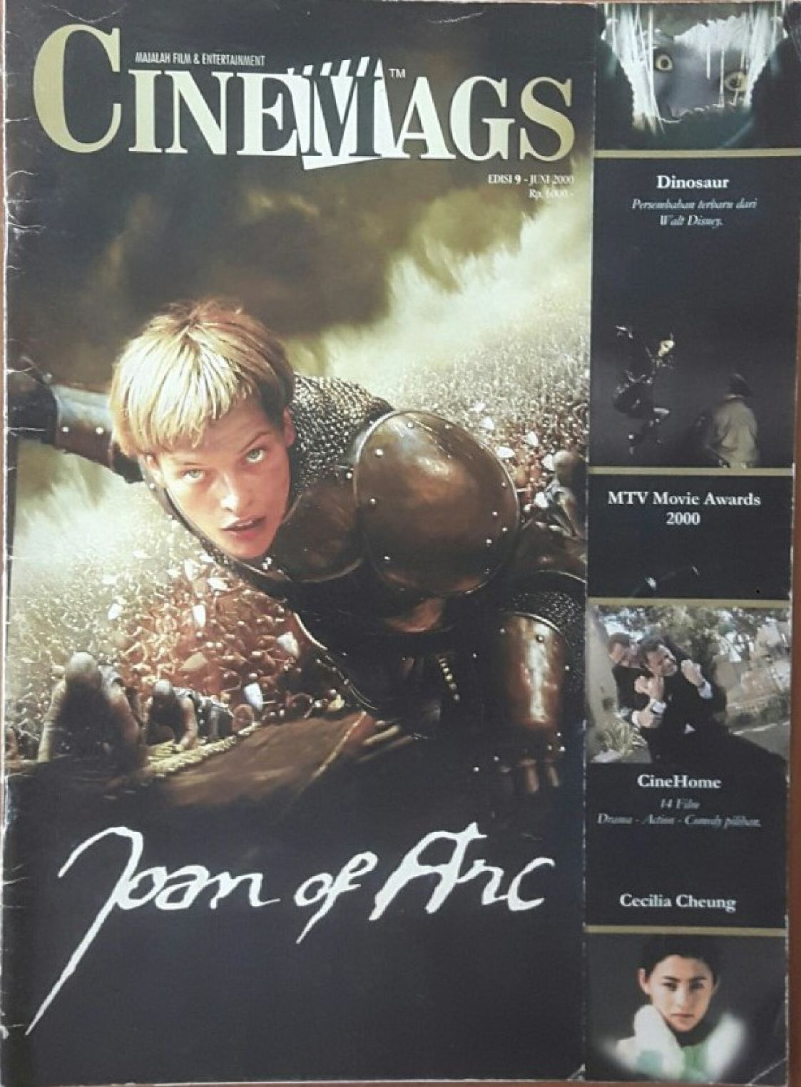 CINEMAGS magazine side cover Issue 9  June 2000