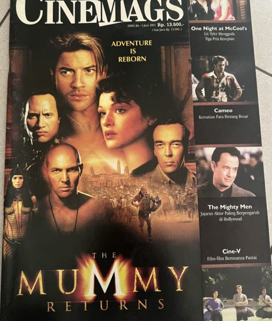 CINEMAGS magazine side cover Issue 24  June 2001