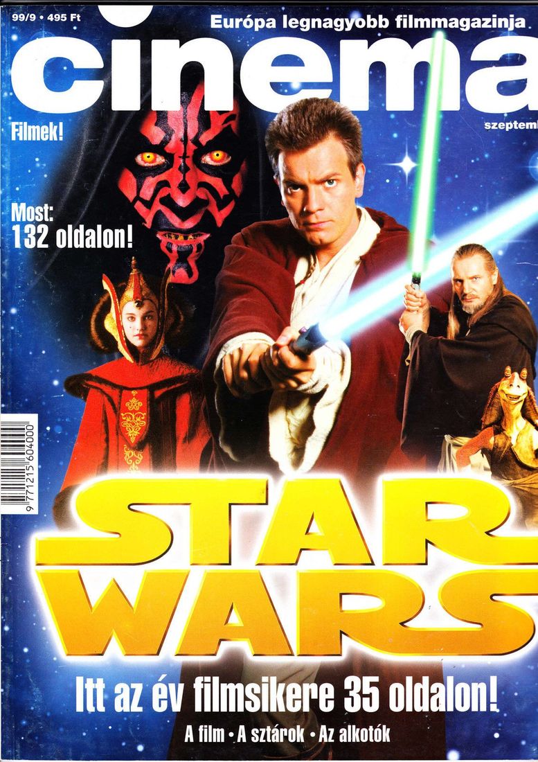 CINEMA (Hu) magazine side cover September 1999