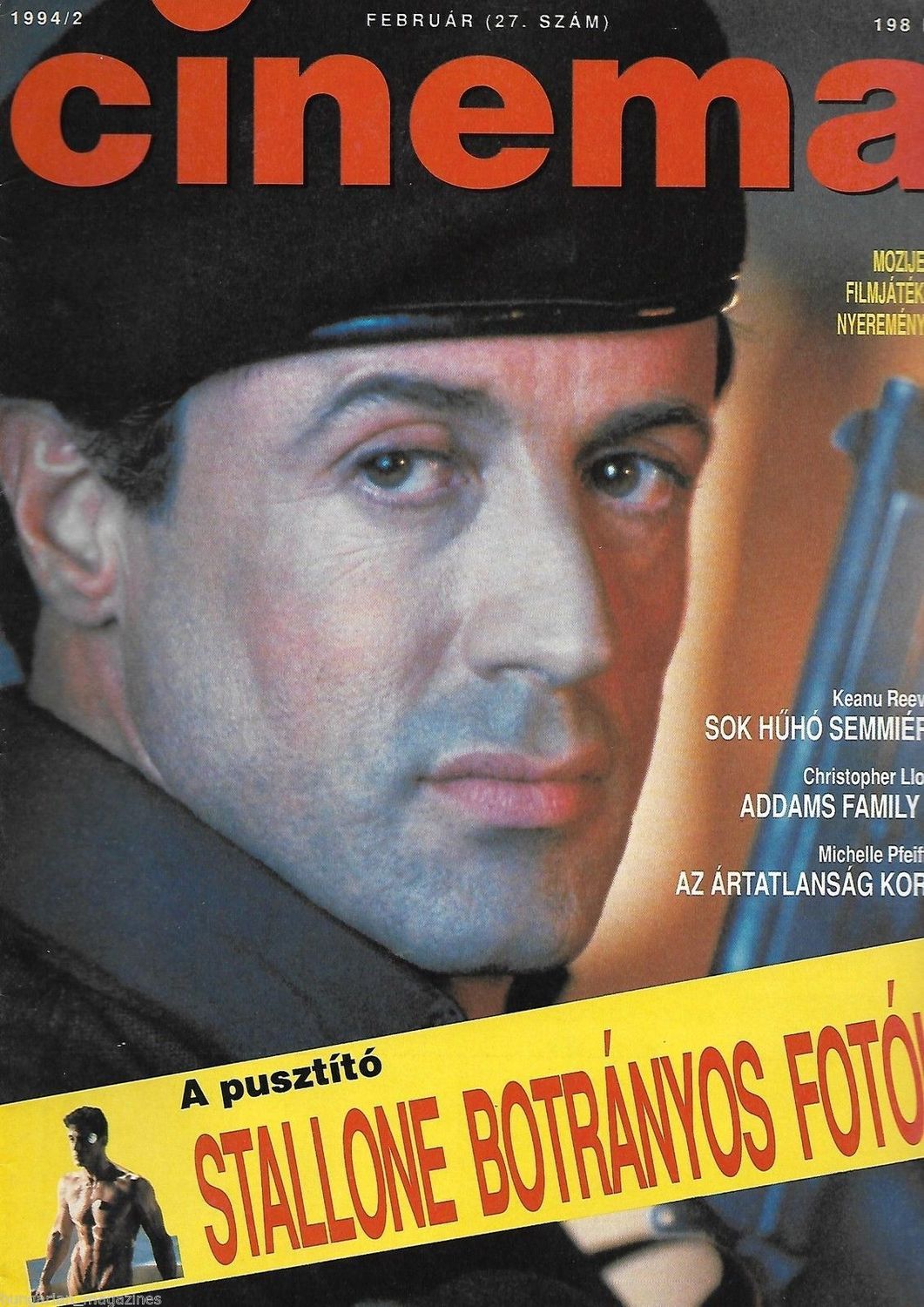 CINEMA (Hu) magazine side cover February 1992