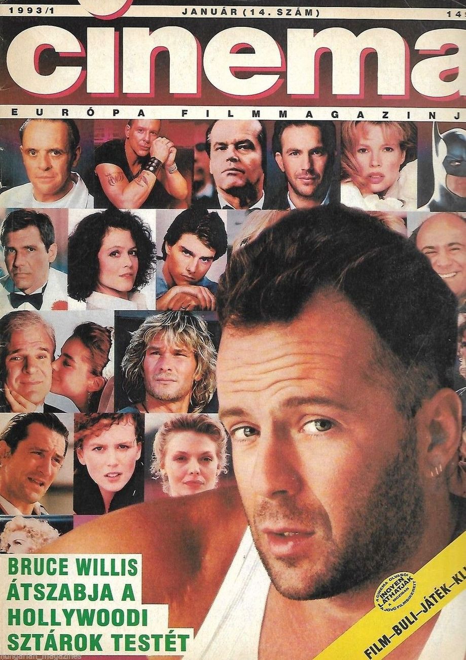 CINEMA (Hu) magazine side cover January 1993