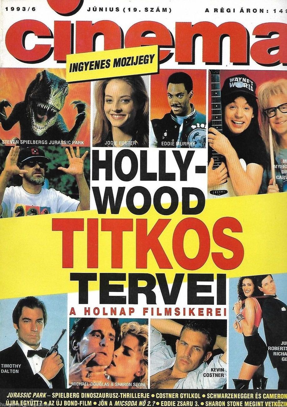 CINEMA (Hu) magazine side cover June 1993