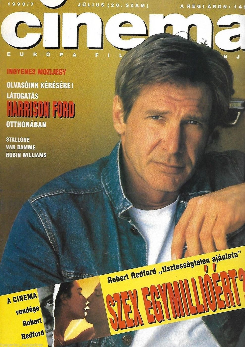 CINEMA (Hu) magazine side cover July 1993