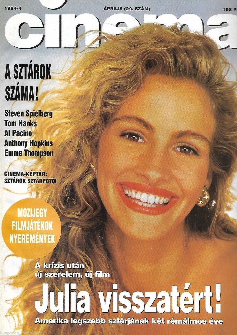 CINEMA (Hu) magazine side cover April 1994