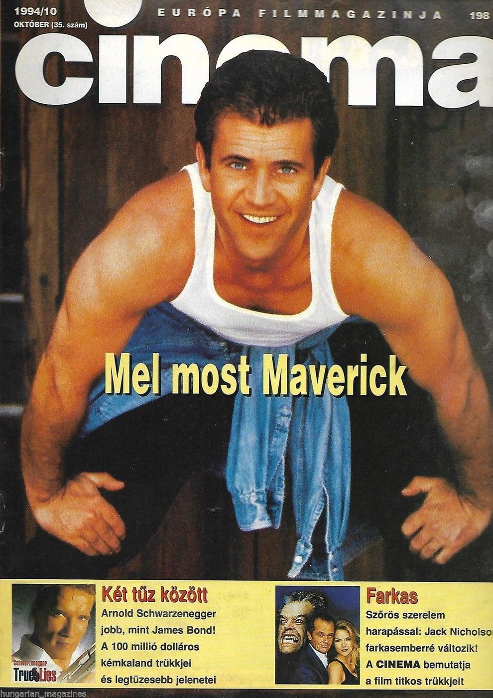 CINEMA (Hu) magazine side cover October 1994