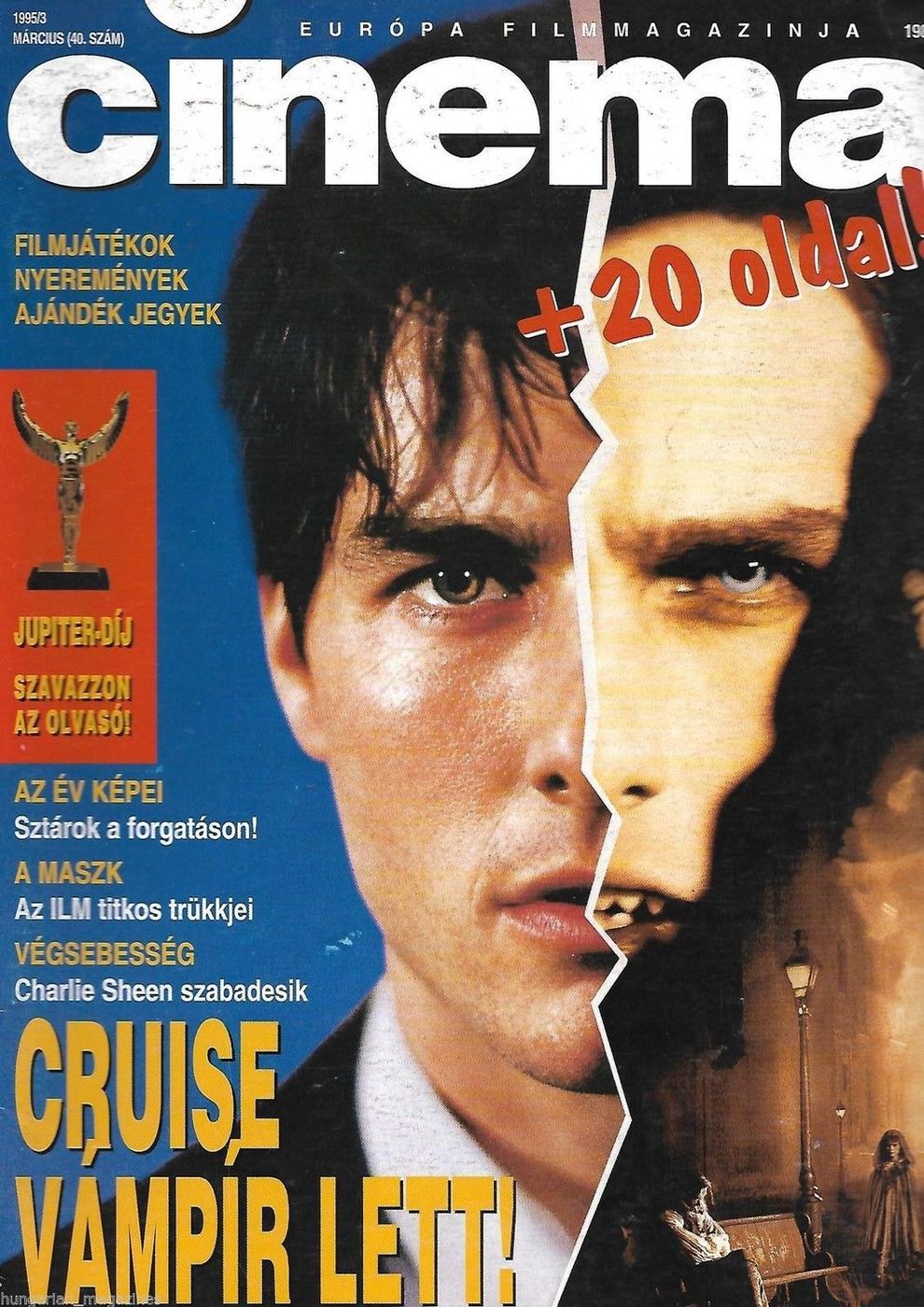 CINEMA (Hu) magazine side cover March 1995