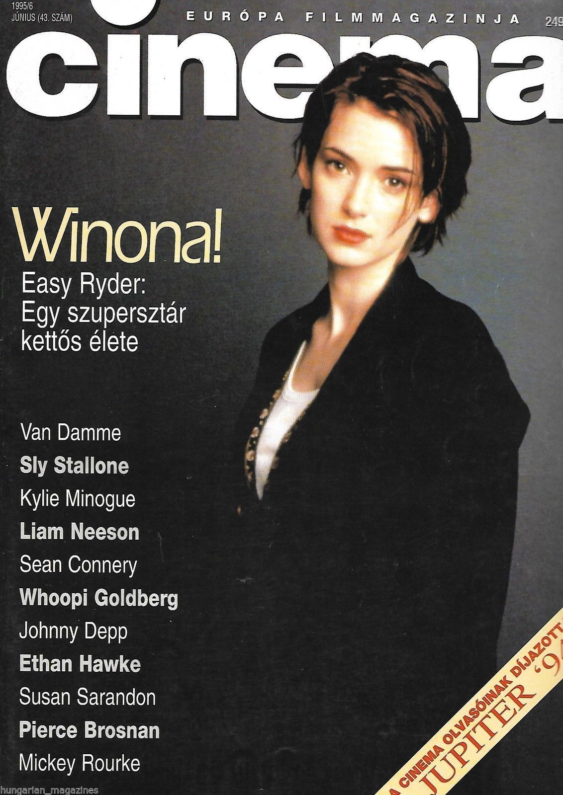 CINEMA (Hu) magazine side cover June 1995