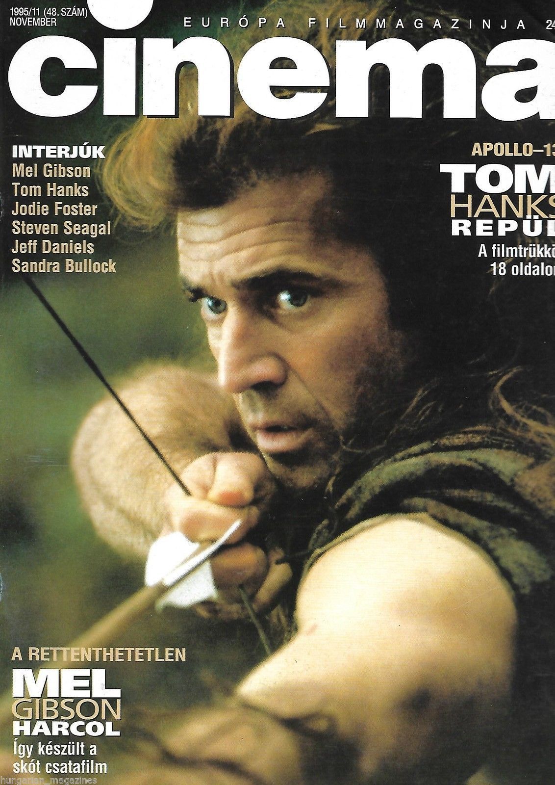 CINEMA (Hu) magazine side cover November 1995