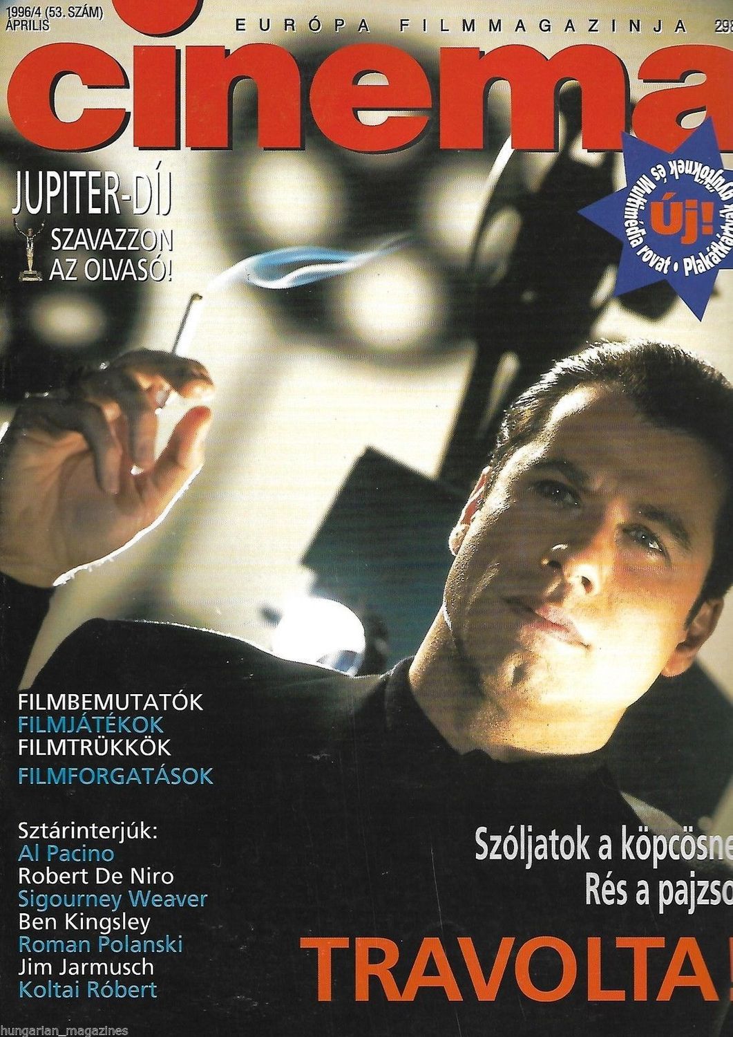 CINEMA (Hu) magazine side cover April 1996