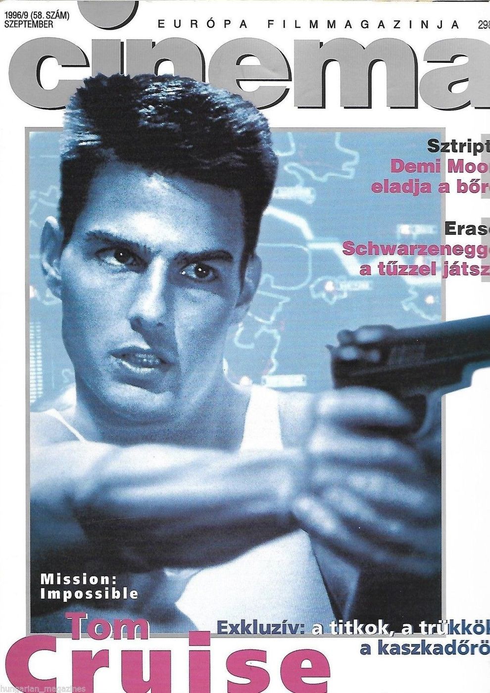 CINEMA (Hu) magazine side cover September 1996