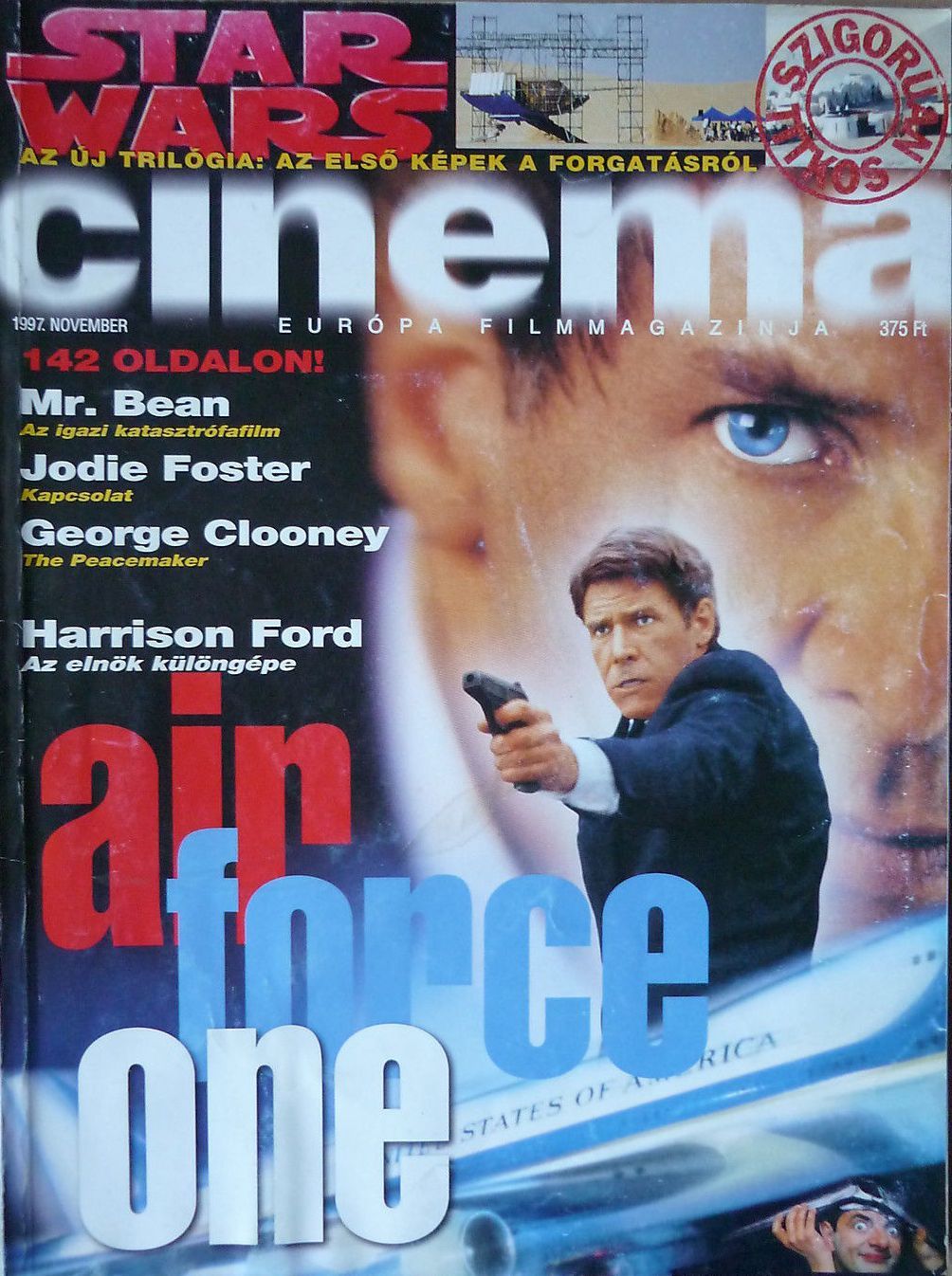 CINEMA (Hu) magazine side cover November 1997