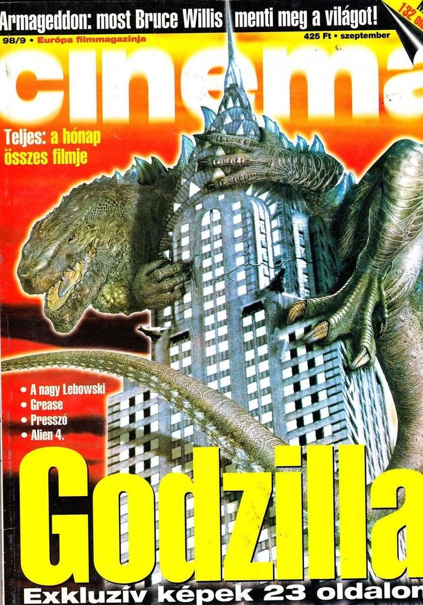 CINEMA (Hu) magazine side cover September 1998