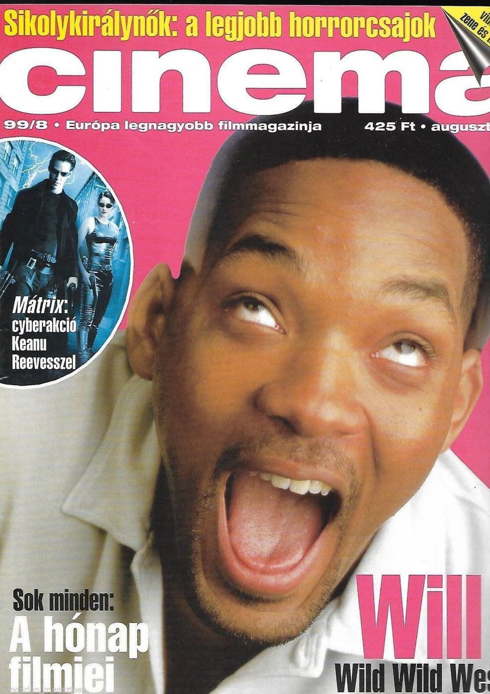 CINEMA (Hu) magazine side cover August 1999