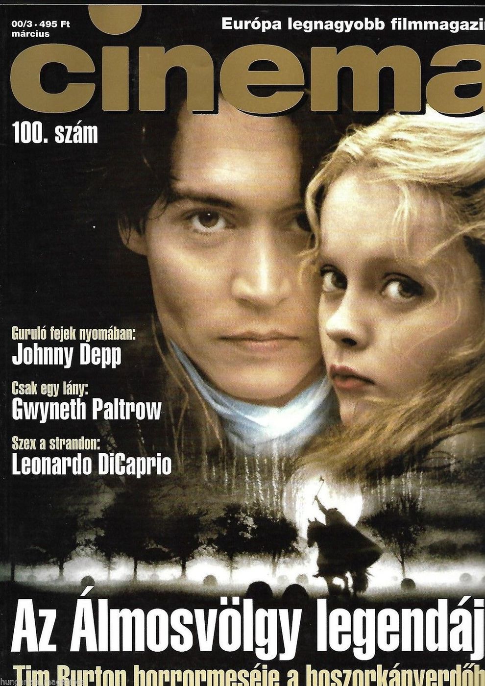 CINEMA (Hu) magazine side cover March 2000