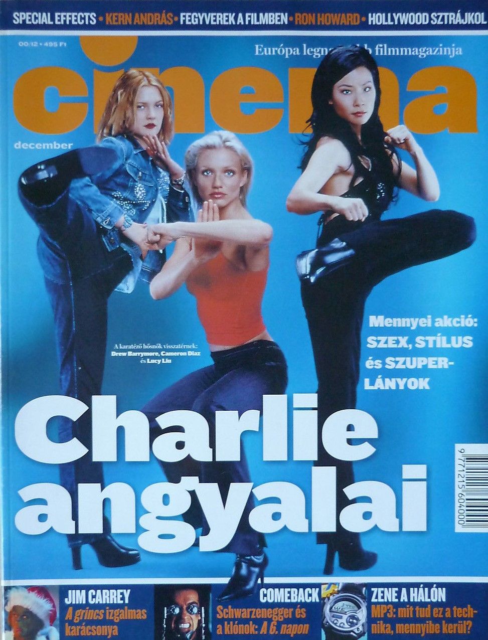 CINEMA (Hu) magazine side cover December 2000