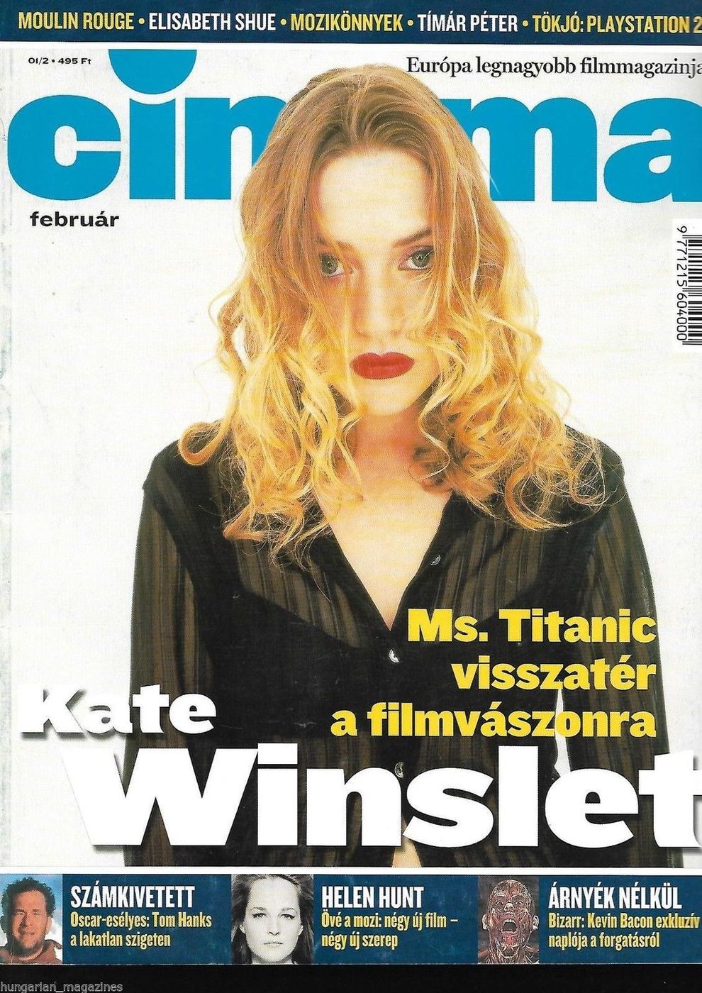 CINEMA (Hu) magazine side cover February 2001